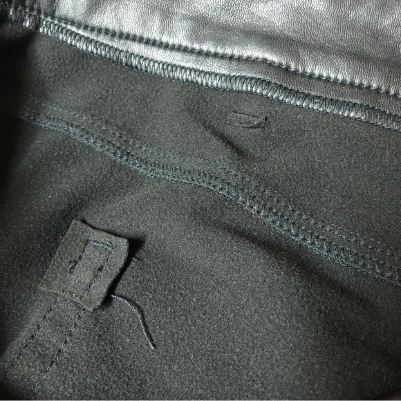 ADDITION Elle Black High Waisted Faux Leather Crop Pants Size 16 - Picture 7 of 13